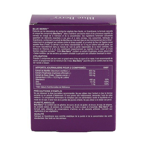 Blue Berry comprimés