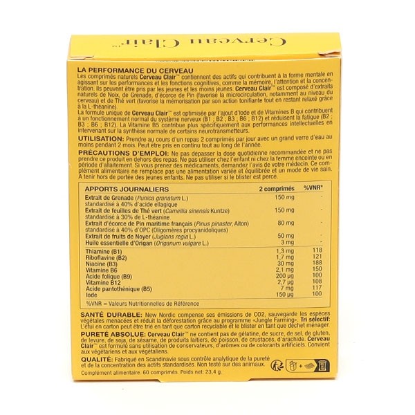 Cerveau Clair comprimés