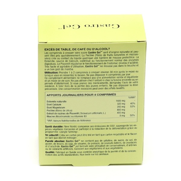 Gastro Gel sans sucre comprimés à croquer