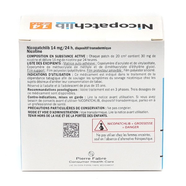 Nicopatch Lib 14 mg / 24 h patch nicotine