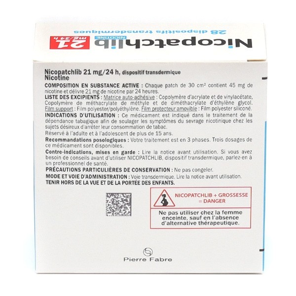 Nicopatchlib 21 mg/24 h