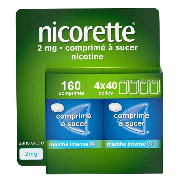 Nicorette 2 mg menthe intense comprimé