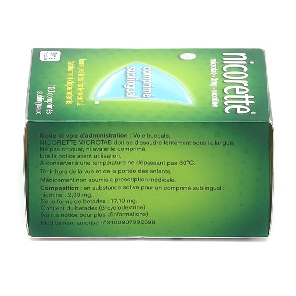 Nicorette Microtab 2 mg comprimés