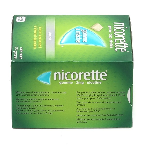 Nicorette 2 mg gomme