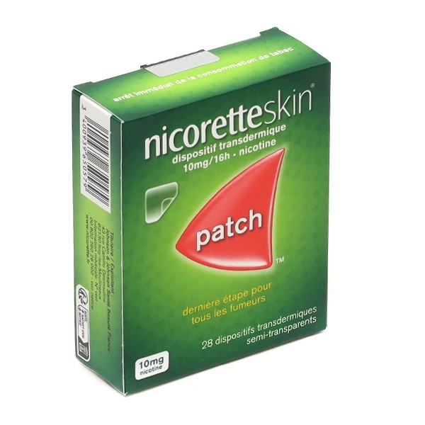 NicoretteSkin 10 mg/16 h patchs