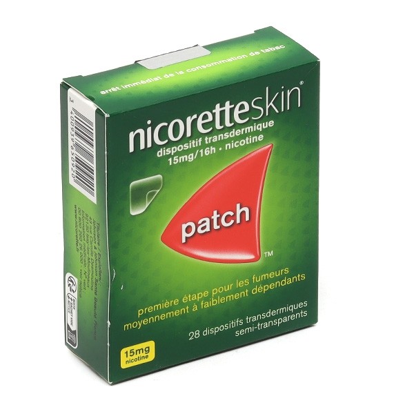 NicoretteSkin patch nicotine 15 mg/16 h