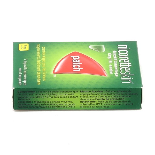NicoretteSkin patch nicotine 15 mg/16 h