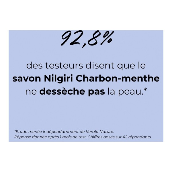 Savon artisanal Nilgiri Menthe Charbon