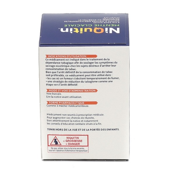 Niquitin 2 mg menthe glaciale gomme