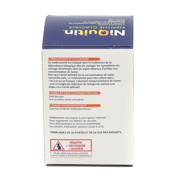 Niquitin 4 mg menthe glaciale gomme
