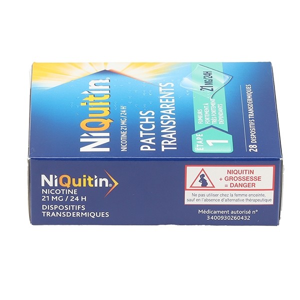Niquitin patch anti tabac 21 mg/24 h