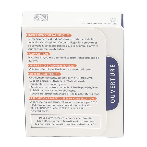 Niquitin patch anti tabac 21 mg/24 h