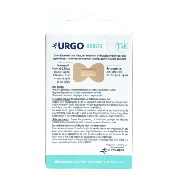 Urgo pansements extensibles Spécial doigt