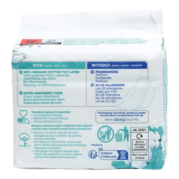 Always Cotton Protection Serviette hygiénique Long Bio