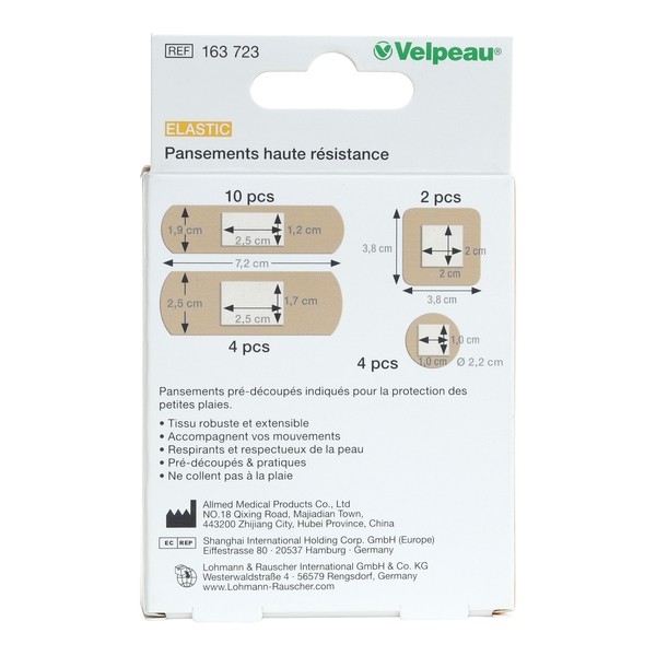 Velpeau Elastic Pansements haute résistance