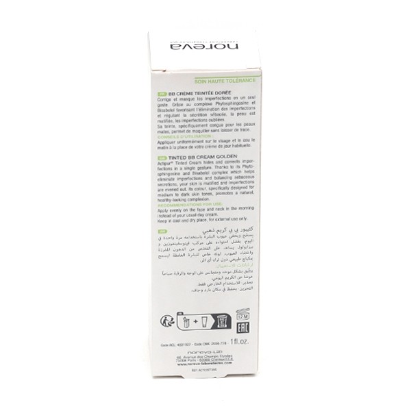 Noreva Actipur BB Crème anti-imperfections teintée 30 ml