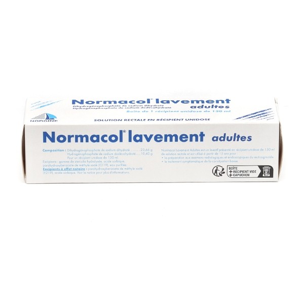 Normacol lavement constipation Adulte