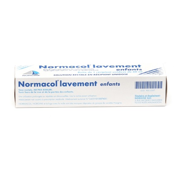 Normacol lavement enfant