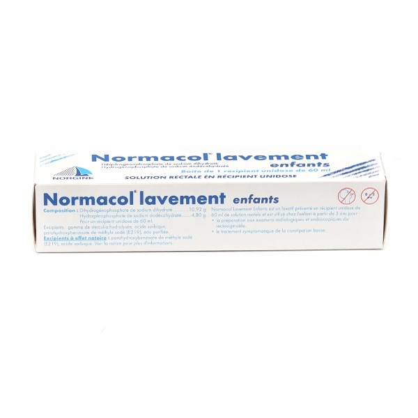Normacol lavement enfant