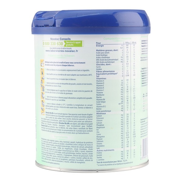 Novalac Riz AR lait