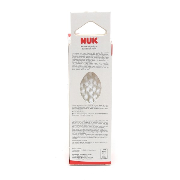 Nuk Brosse cheveux et peigne pour bébé