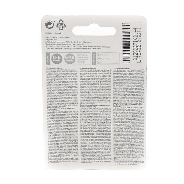 Nuk First Choice+ 6-18 mois 2 tétines silicone