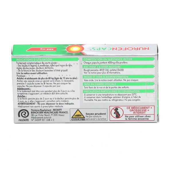 NurofenCaps 400 mg capsule