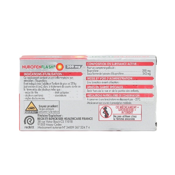Nurofen Flash 200 mg comprimé
