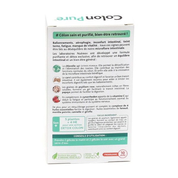 Colon Pure Purifiant intestinal gélules