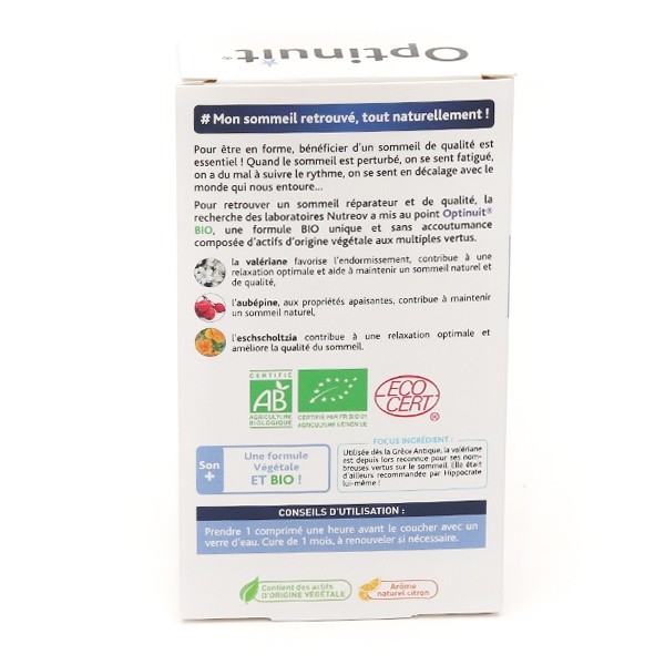 Optinuit Sommeil Bio comprimés