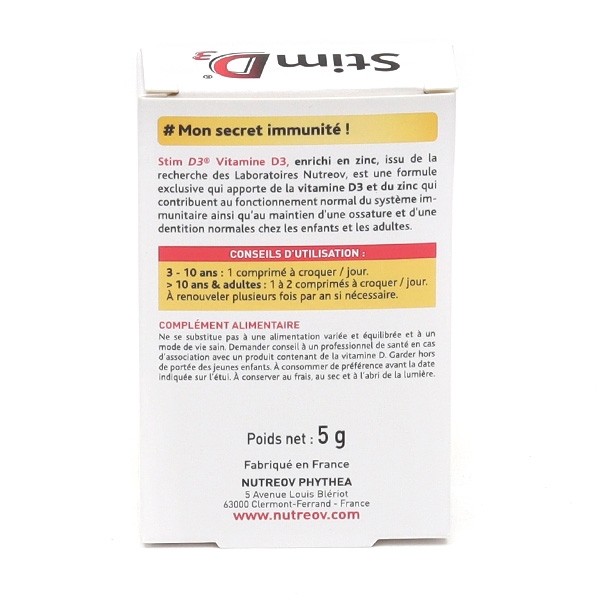 Stim D3 Vitamine D 1000 UI comprimés