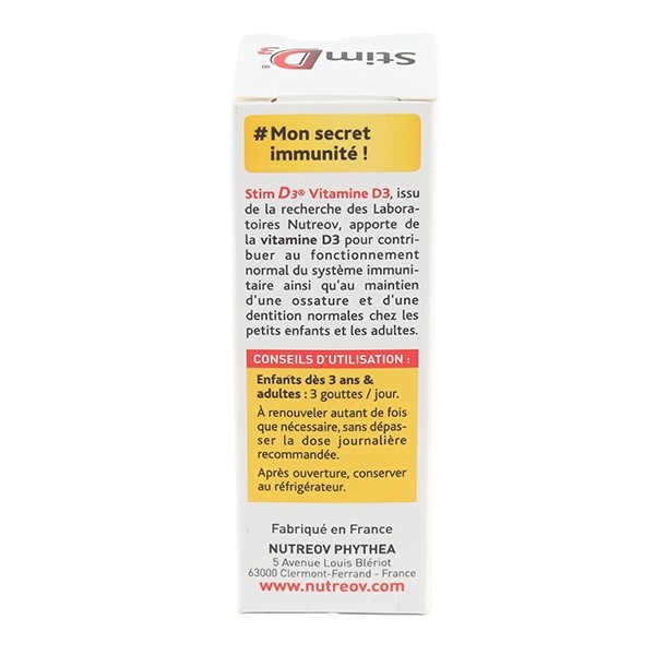 Nutreov Stim D3 Vitamine D 600 UI gouttes