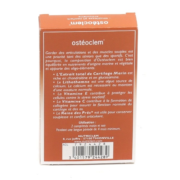 Osteoclem souplesse articulaire comprimés