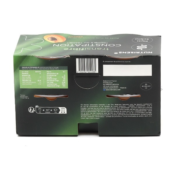 Nutrisens Transifibre Purée de fruits Abricot
