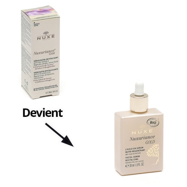 Nuxe Nuxuriance Gold Huile en sérum Nutri-régénérant bio