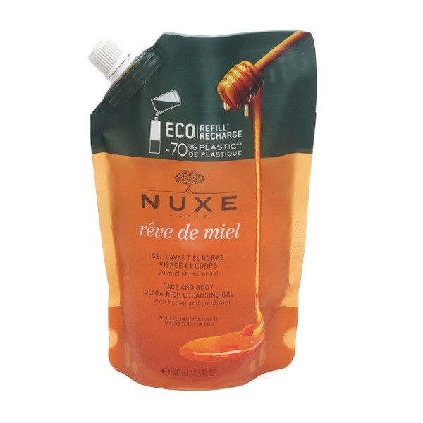 Nuxe Rêve de Miel gel lavant surgras visage et corps