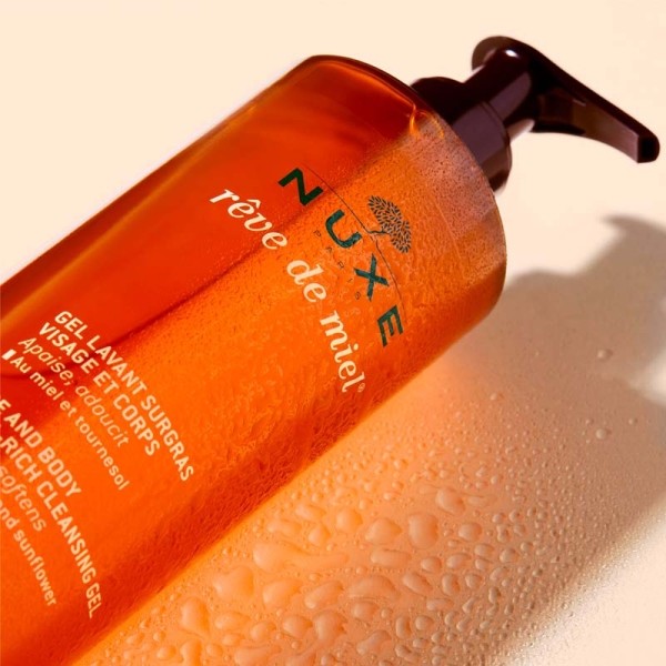 Nuxe Rêve de Miel gel lavant surgras visage et corps