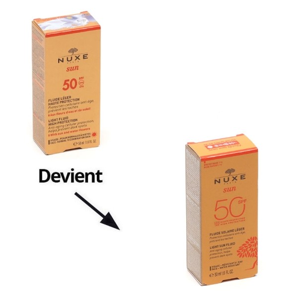 Nuxe Sun Fluide solaire léger visage SPF 50