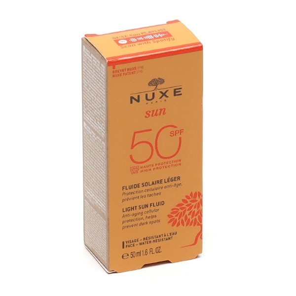 Nuxe Sun Fluide solaire léger visage SPF 50