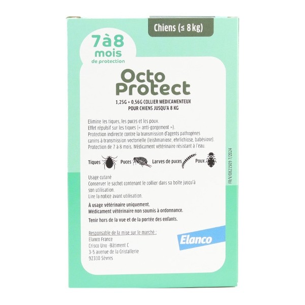 Octoprotect collier anti puce petit chien