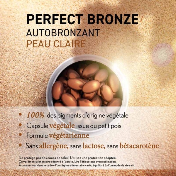 Oenobiol Perfect Bronze Autobronzant peau claire capsules