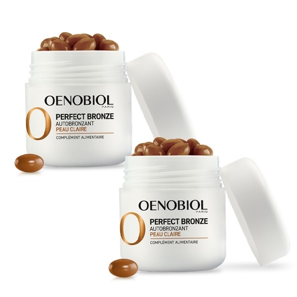 Oenobiol Perfect Bronze Autobronzant peau claire capsules