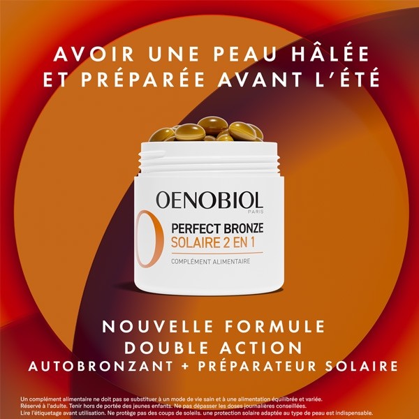 Oenobiol Perfect Bronze Solaire 2 en 1 capsules