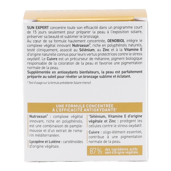 Oenobiol Sun Expert Préparateur solaire accélérée capsules
