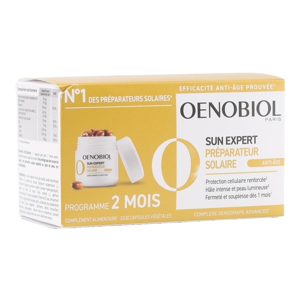 Oenobiol Sun Expert Préparateur solaire anti âge capsules