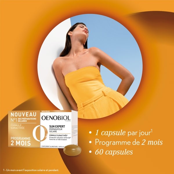 Oenobiol Sun Expert préparateur solaire peau normale capsules