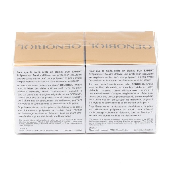 Oenobiol Sun Expert préparateur solaire peau normale capsules