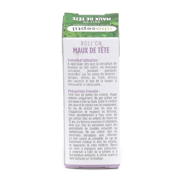 Olioseptil Roll on maux de tête aux huiles essentielles