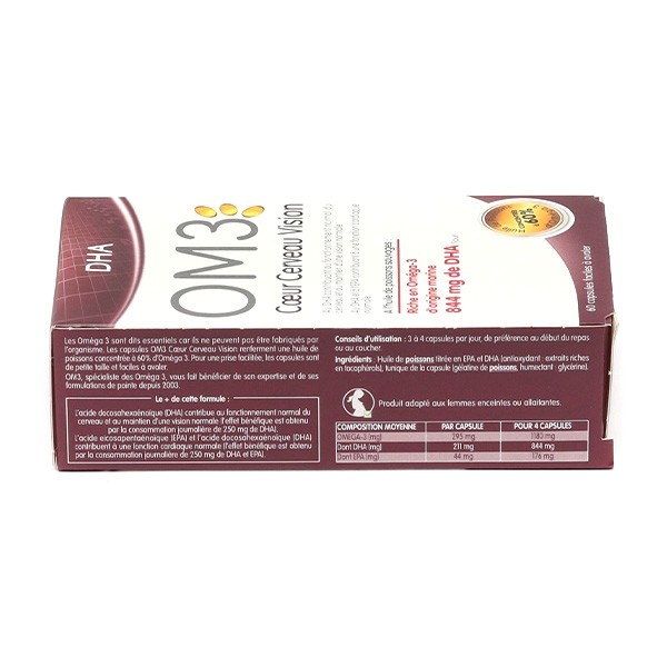 Super Diet OM3 coeur cerveau vision capsules