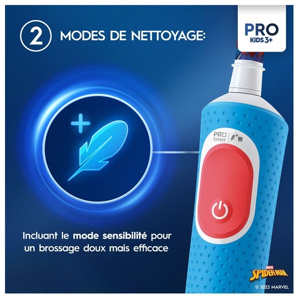 Oral B Kids brosse à dents électrique Frozen Spiderman